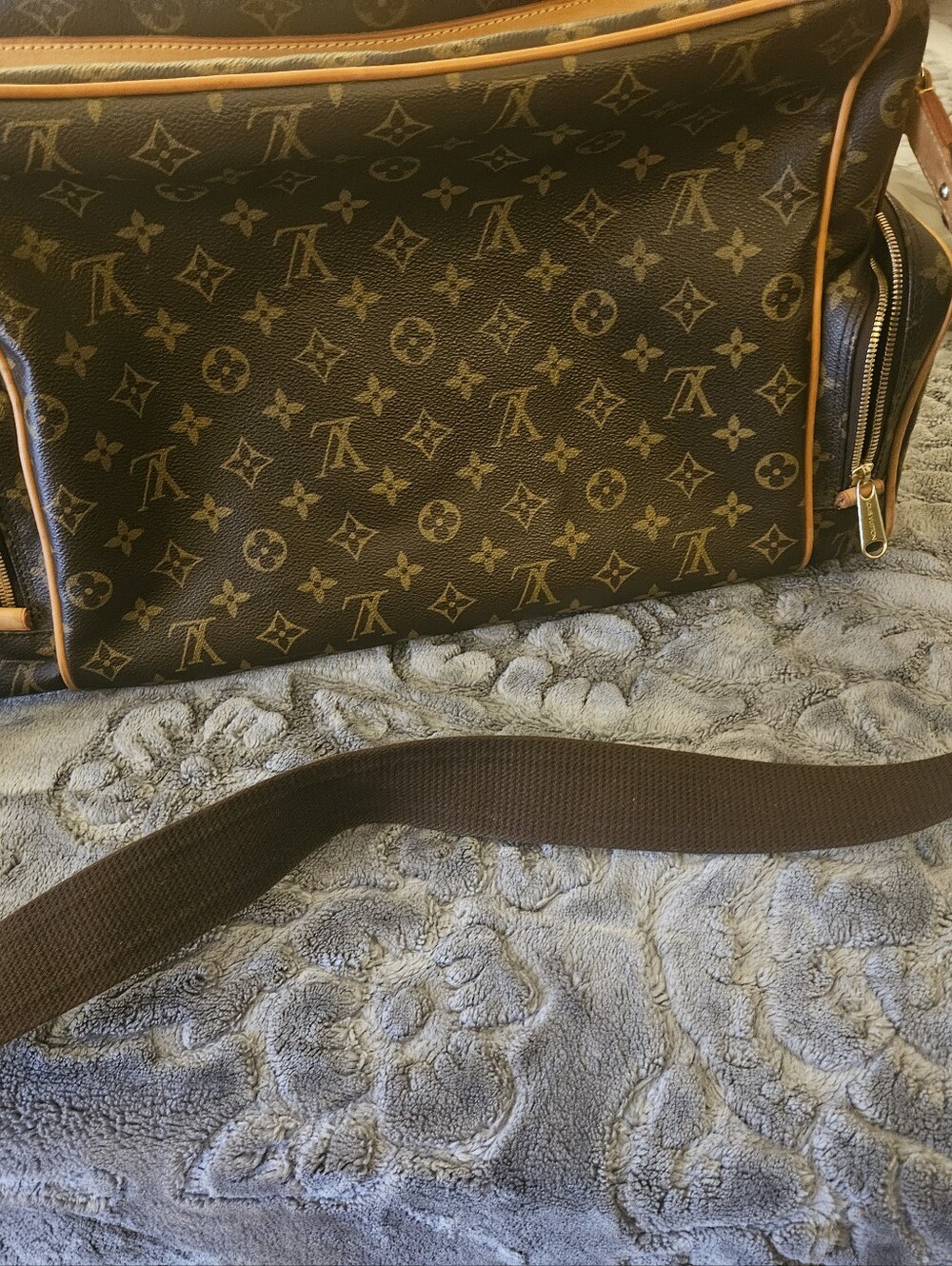 Louis Vuitton Brown Monogram Travel Shoulder Bag